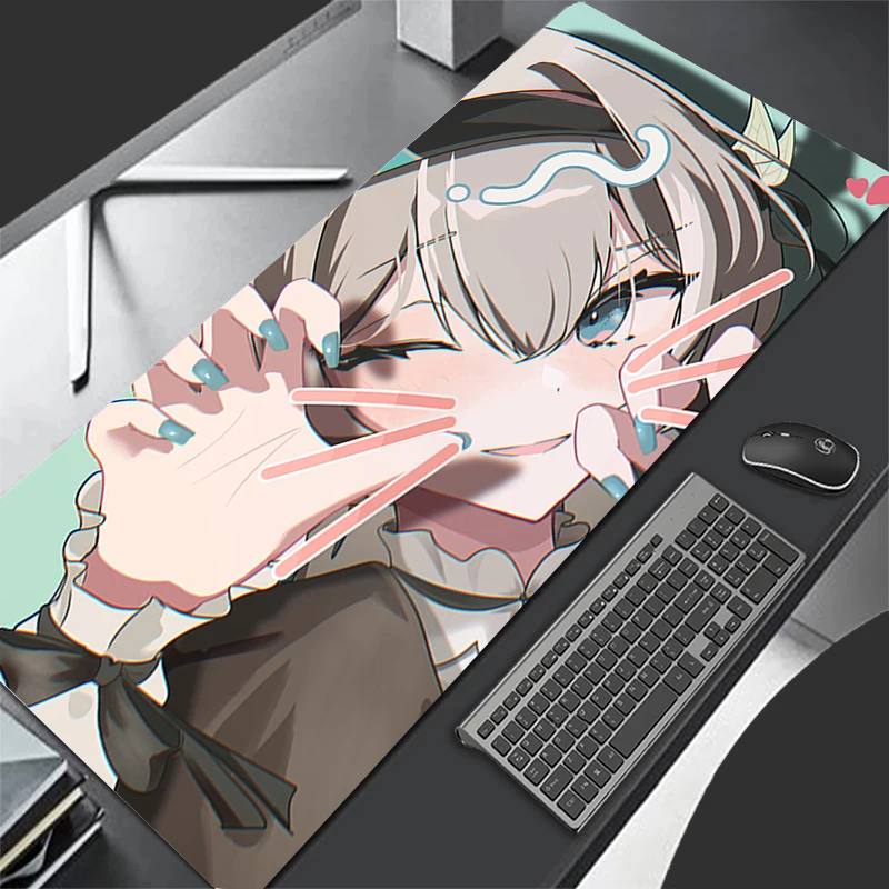 Computer Gaming Accessories Mousepad Office PC Mouse Pad Keyboard Pad Desk Decoracion Anime H-honkai Star Rail Firefly Desk Mat