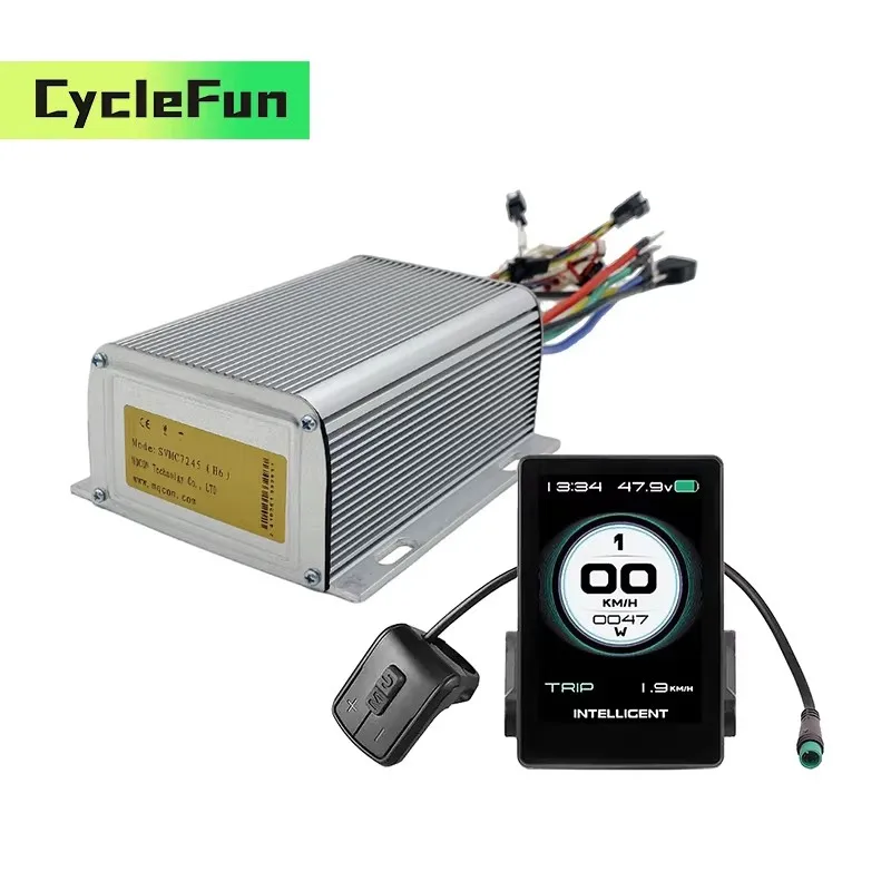 

MQCON Sabvoton 48V-72V SVMC7245-H протокол No 2 45A 500 Вт-1000 Вт синусоидальный контроллер BLDC с дисплеем 860C для электрического скутера