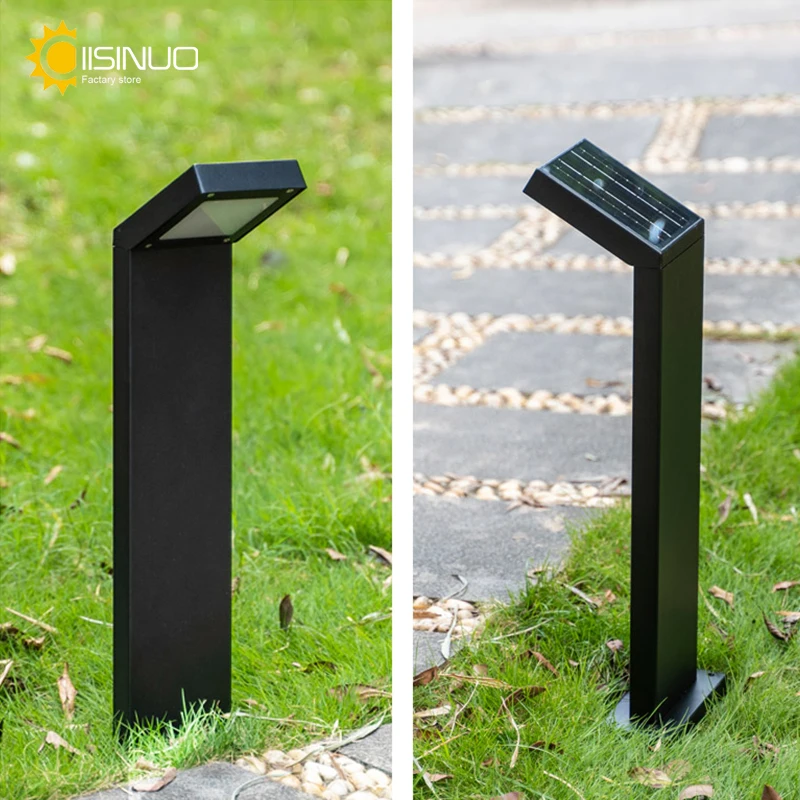 Solar Powered Pathway Lamp 60cm Aluminum IP65 Waterproof Landscape Lighting for Yard Lawn Patio Driveway Sidewalk Walkway Garden