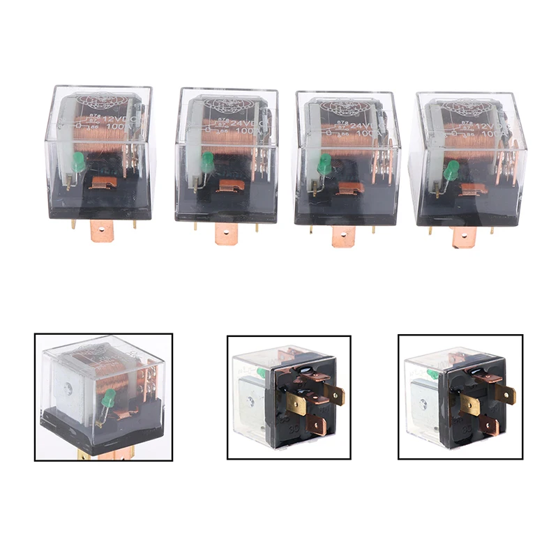 Waterproof automotive relay 12v/24v 100a 4pin/5pin spdt control car relays