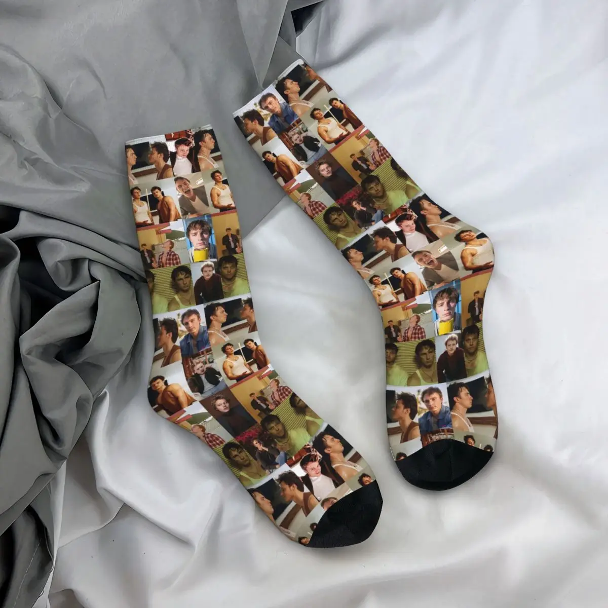 JJ Maybank - جوارب Rudy Pankow جوارب Harajuku الممتصة للعرق طوال الموسم جوارب طويلة إكسسوارات لعيد الميلاد للرجال والنساء