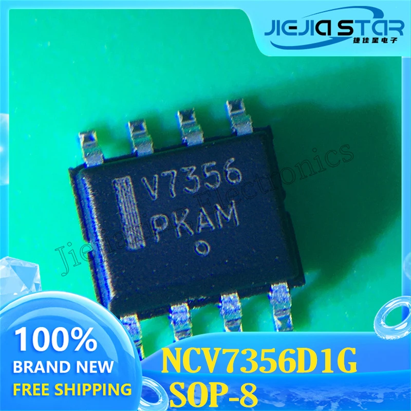 IC Chip, NCV7356D1R2G, NCV7356 Part Logo V7356 SMT SOP8 CAN Transceiver, 100% Brand New, In Stock Electronics