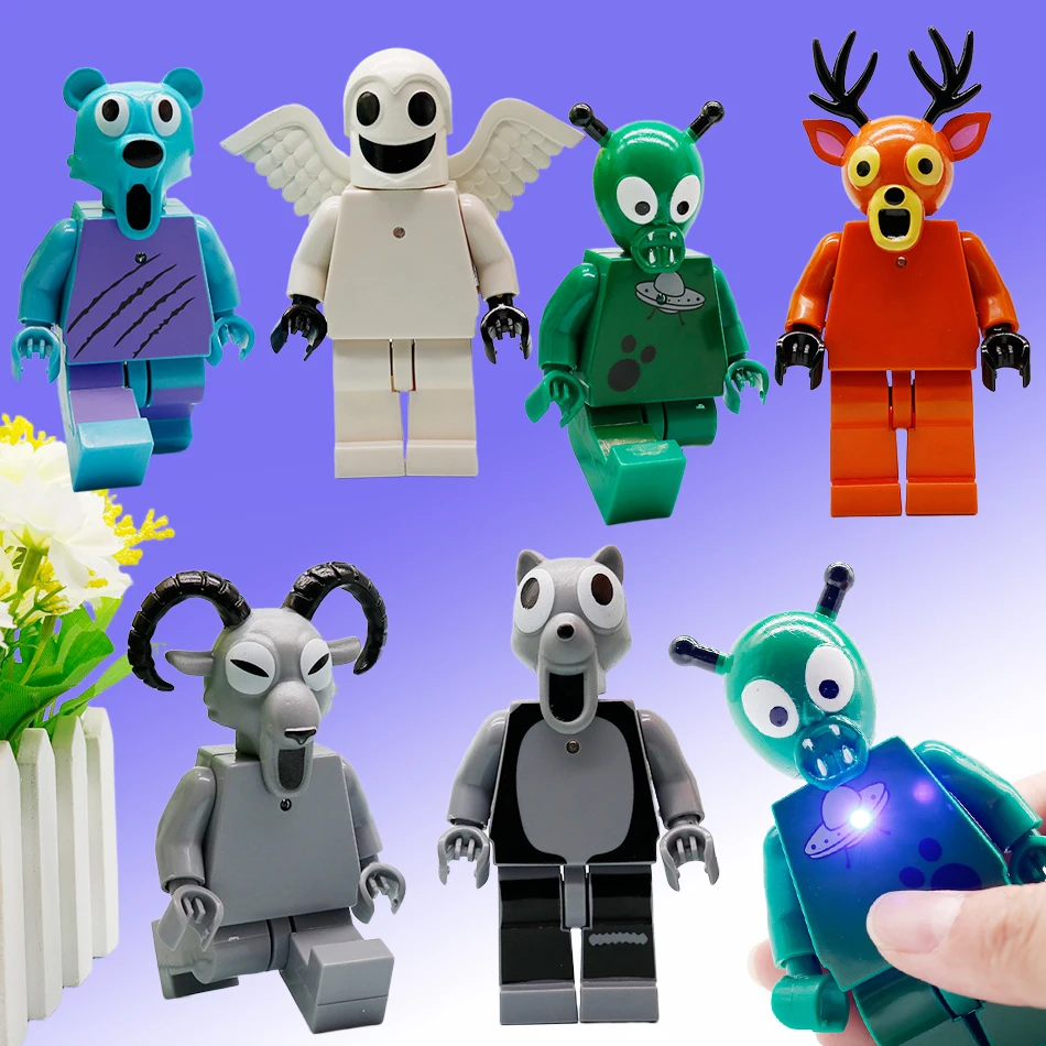 

99 ночей в лесу, олень, сова, коза, монстр, аниме-фигурка, набор строительных блоков, модель, собранные строительные блоки, детские игрушки