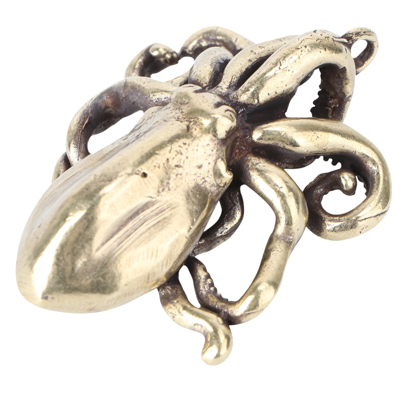 

1Pcs Brass Octopus Ornament Exquisite Craft Home Hotel Tea Tray Decoration Creative Table Display Birthday Gift