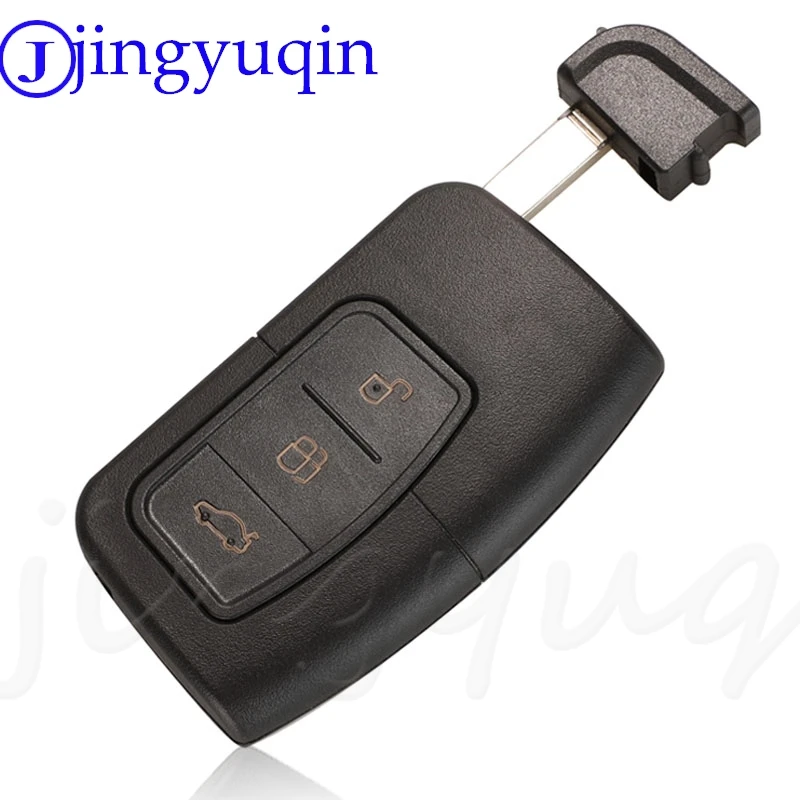 jingyuqin Smart Remote Key Shell Case 3 Button For Ford 2016+ Focus Mondeo Galaxy S-Max C-Max Kuga Keyless Housing Replacement