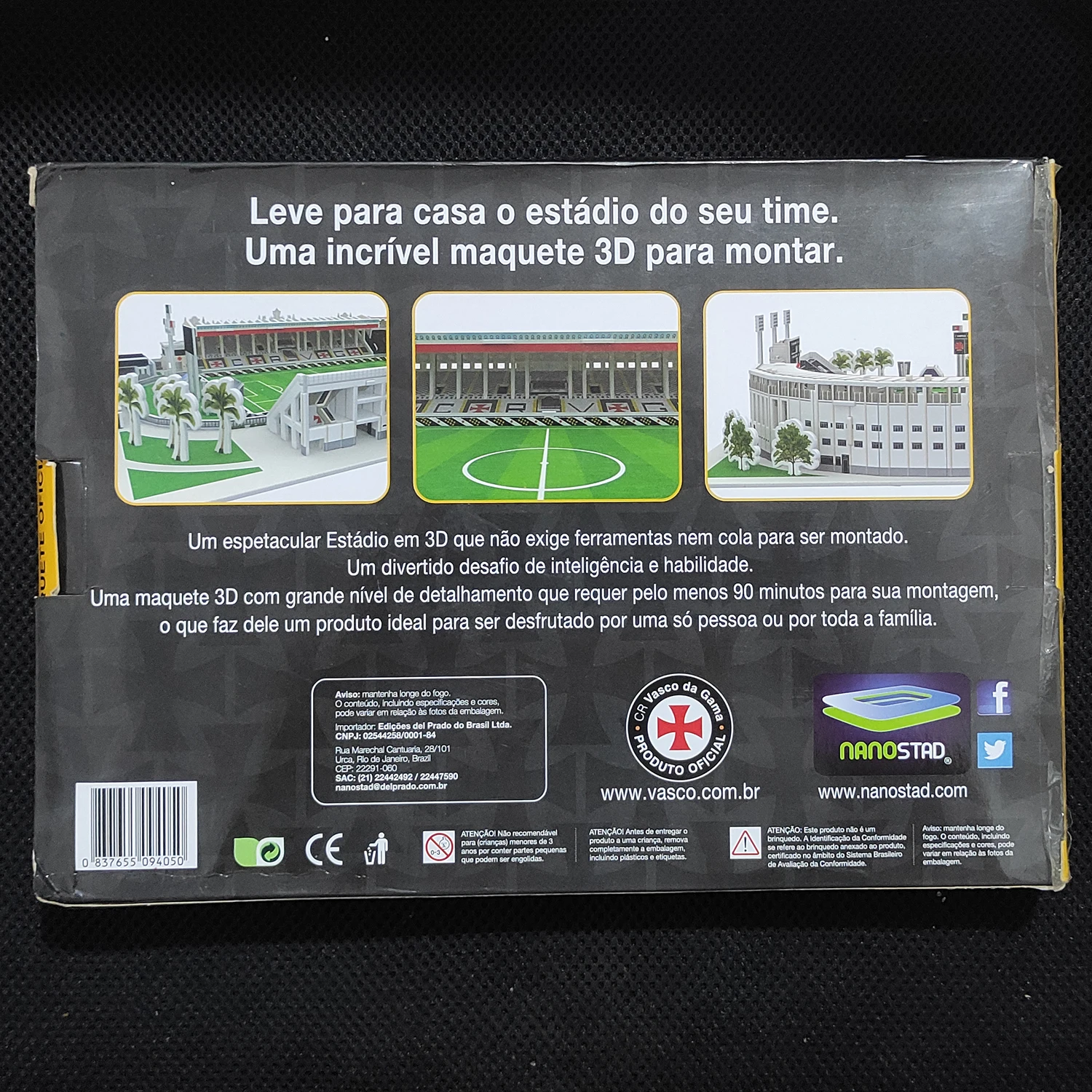 3D Paper Puzzle Building Model Toy Vasco Da Gama Stadium Brazil Sport Estadio Football Soccer World Famous Architecture Boy Gift