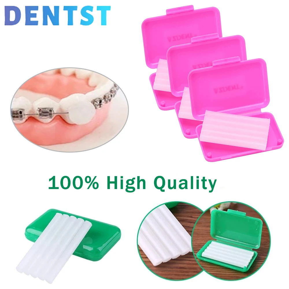 5Pcs/Box Dental Orthodontic Wax Oral Hygiene Tool Teeth Whitening Relief Wax Sticks For Braces Gum Irritation Dental Materials