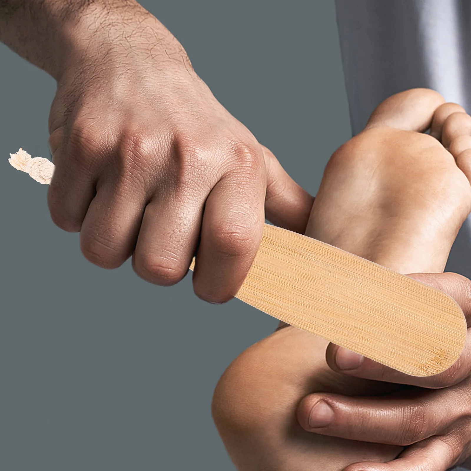 

Foot File Calluses Remover Pedicure Tool Wooden Handle Ergonomic Design Smooth Skin Home Salon Use Nail Care Grooming Tool