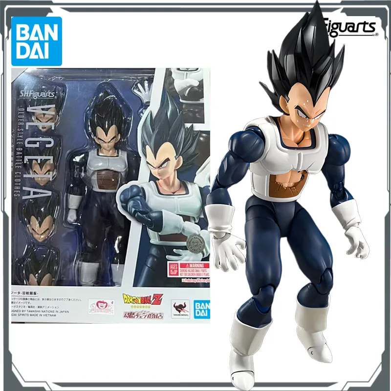 

Bandai Original S.H.Figuarts Dragon Ball Z Vegeta 140mm Anime Action Figure Assembly Model Toys Model Gifts for Boys