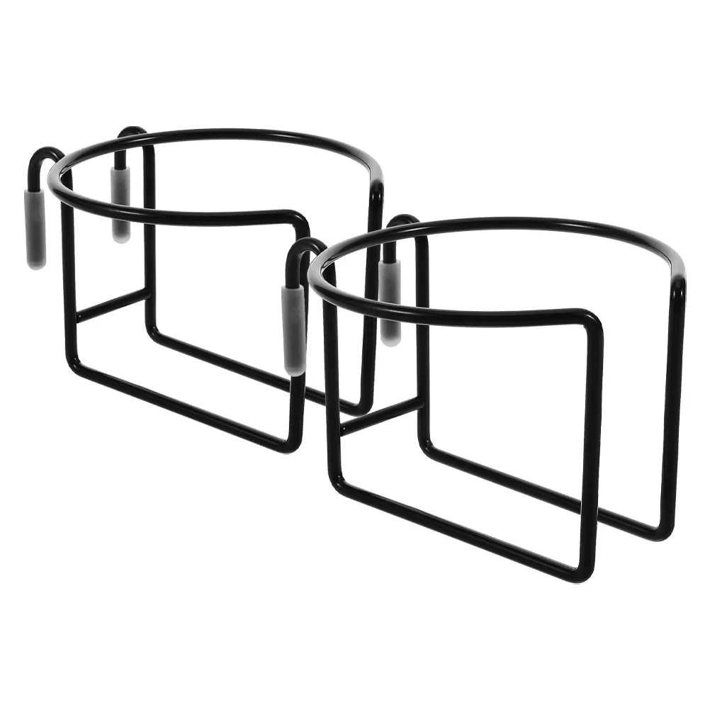 

2Pcs Shopping Cart Cup Holder Universal Hanging Iron Drink Accessories Portable Reusable WallMounted Supermarket Pram