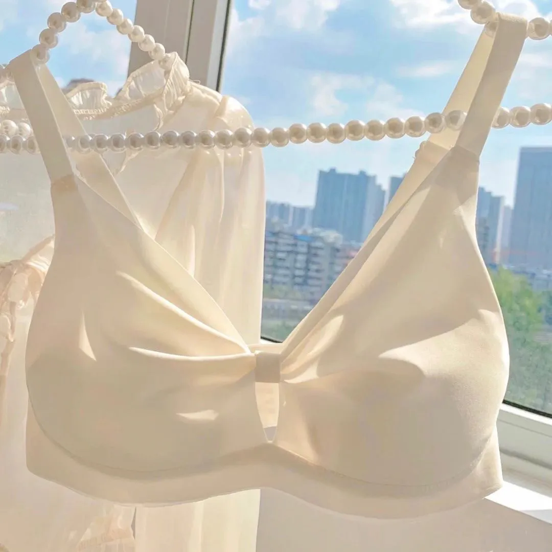 Summer New Bras for Women Seamless Shell Cup Minimizer Large Bust Wireless Side Support Anti Sag Lightweight T-Shirt Bra