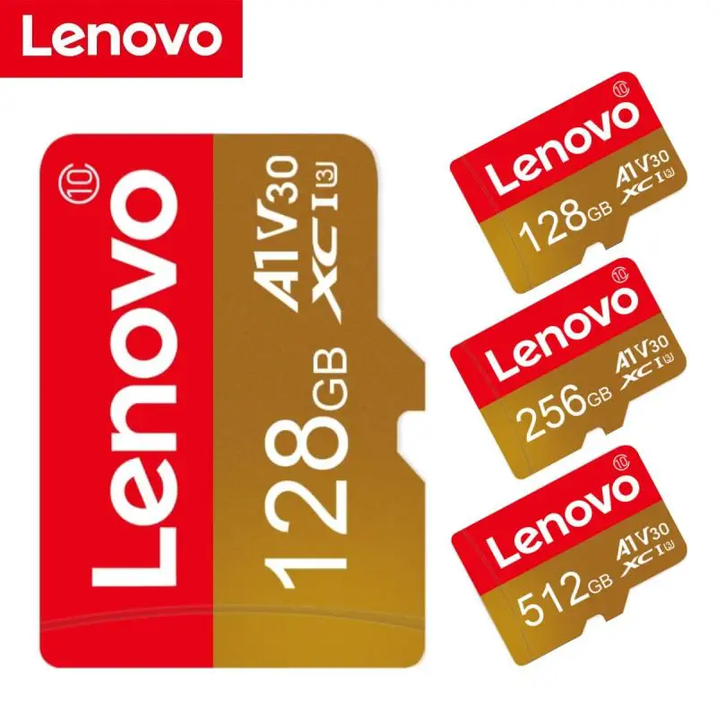 Lenovo Ultra Micro TF SD Card 128GB 256GB 512GB SD/TF Flash Card Memory Card 1TB 2TB Fast-Speed SD TF Card For Phone Camera