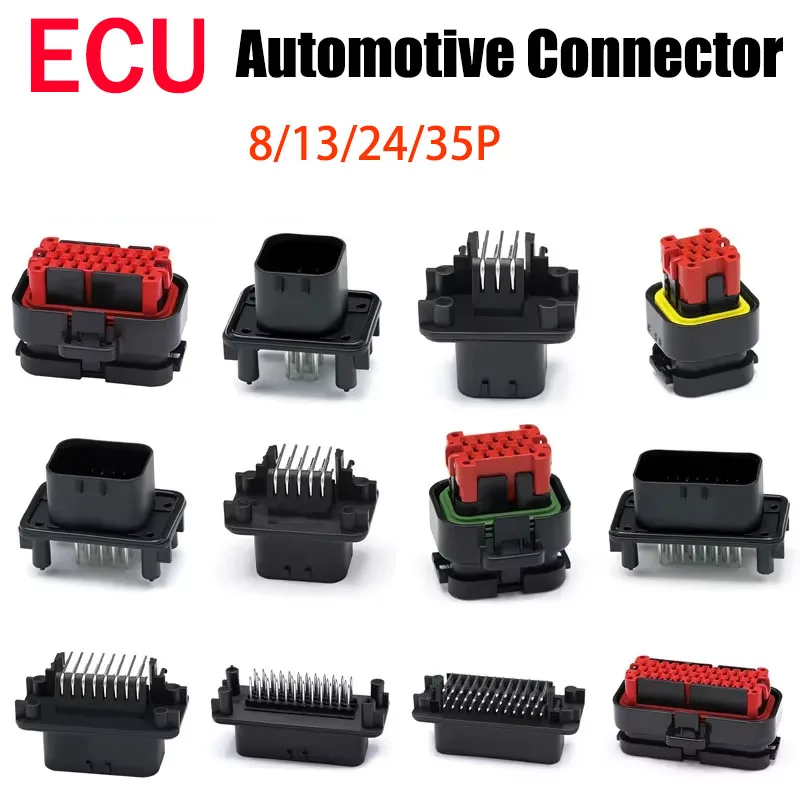 1/5/20Pcs Automotive Ecu Connector 8 14 23 35 Pin Straight PCB Socket Wire to Board Connector ECU Plug 776228-1 770680-1 776266