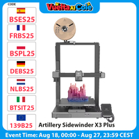 Artillery Sidewinder X3 Plus 3D Printer Auto-Leveling 300Mm/S Max Printing Speed Dual-Gear Direct Extruder Stm32-Bit Motherboard