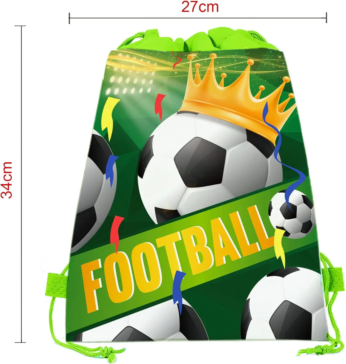 Soccer Party Gift Silicone Bracelet Drawstring Sports Soccer Ball Bag Boys Birthday Party Decor Football Themed Party Supplies