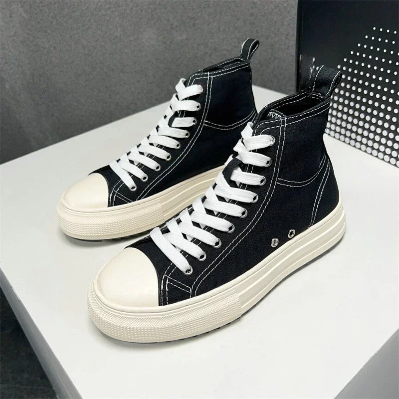 Men's Italy Brand Dsq2 Letter High-tops Casual Shoes Fashion ICON Breathable Sneakers Board Canvas Shoes