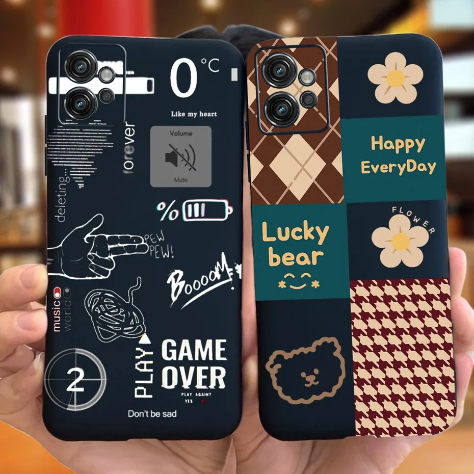 Fashion Printing Case For Motorola Moto G32 G22 2022 Black Silicon Soft TPU Phone Cases Cover For MOTO G22 XT2231 MotoG32 4G