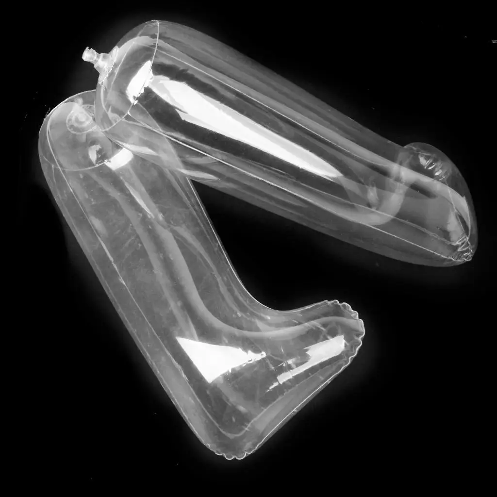 

Pair 30cm Inflatable Shoes Stretcher Boots Tree Shaper Keeper Support Clear