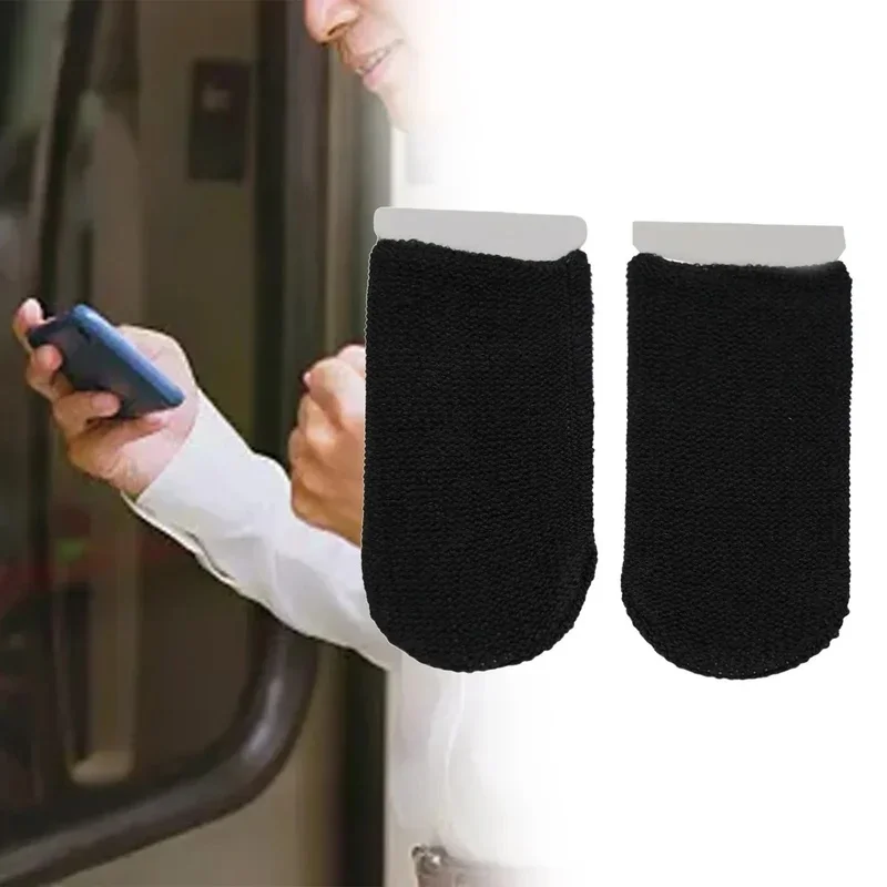 1/2pairs Carbon Fiber Finger Sleeves For PS4 For Gaming Accessories Mobile Games Press Touch Screen Sensitive Fingertips
