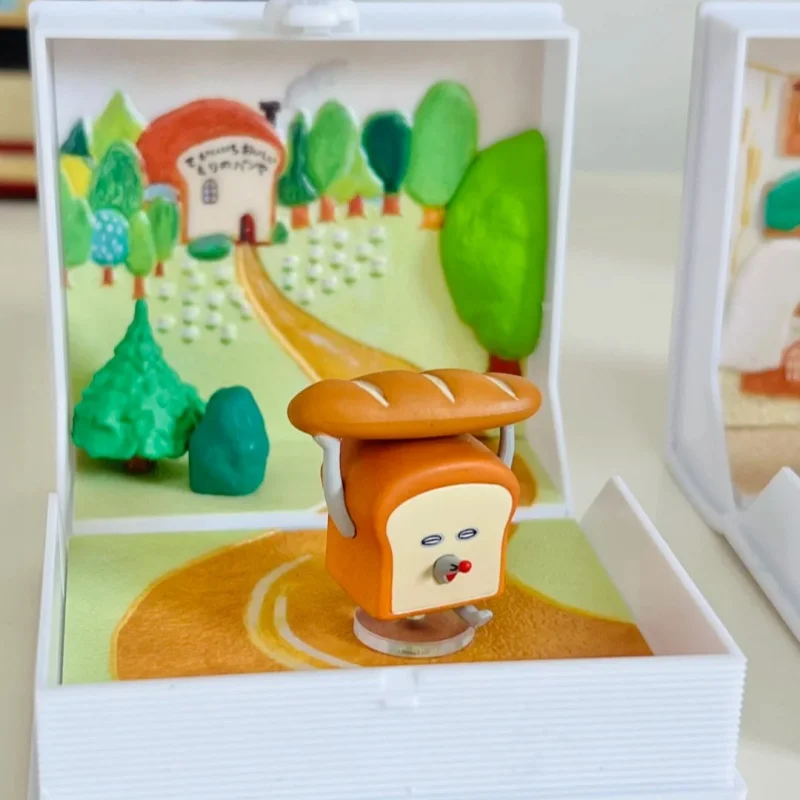 Originele echte Rement Brood Dief Prentenboek Miniatuur Scène Prop Decoratie Benodigdheden Beeldje Verjaardagscadeau Speelgoed