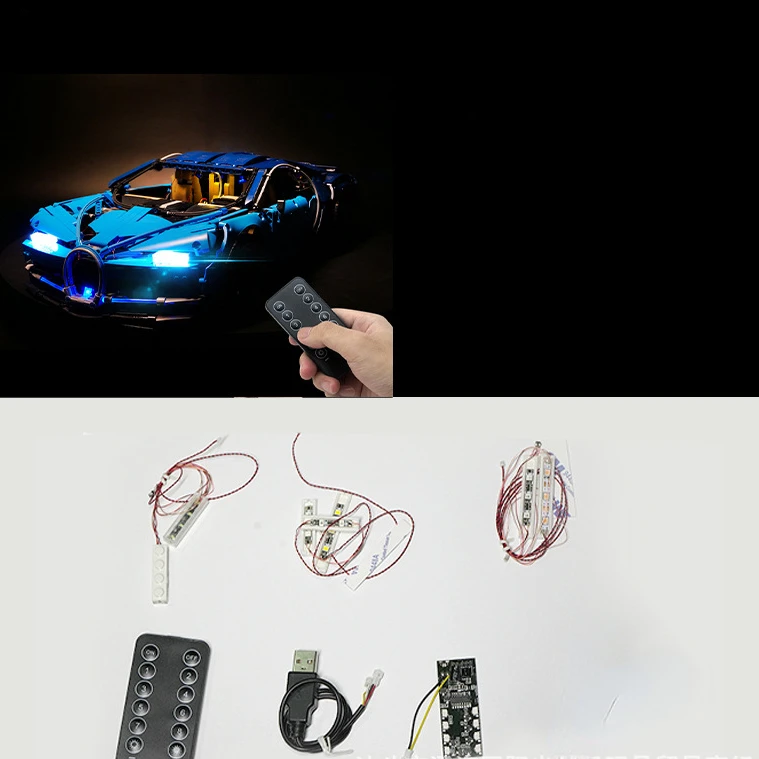 Not Included Building Blocks LED Light Kit For Bugatti Chiron 42083 DIY Toys Gift Only Lighting Set