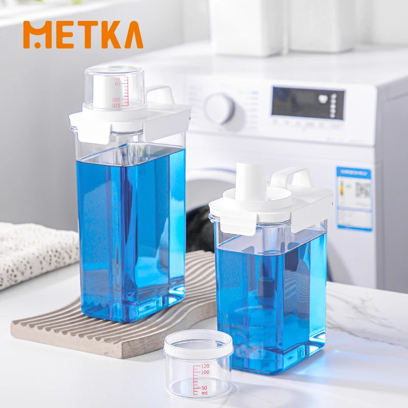 Handle Liquid Storage Tanks Measuring Cup Airtight Laundry Detergent Dispenser Powder Storage Container Portable Oversized Box