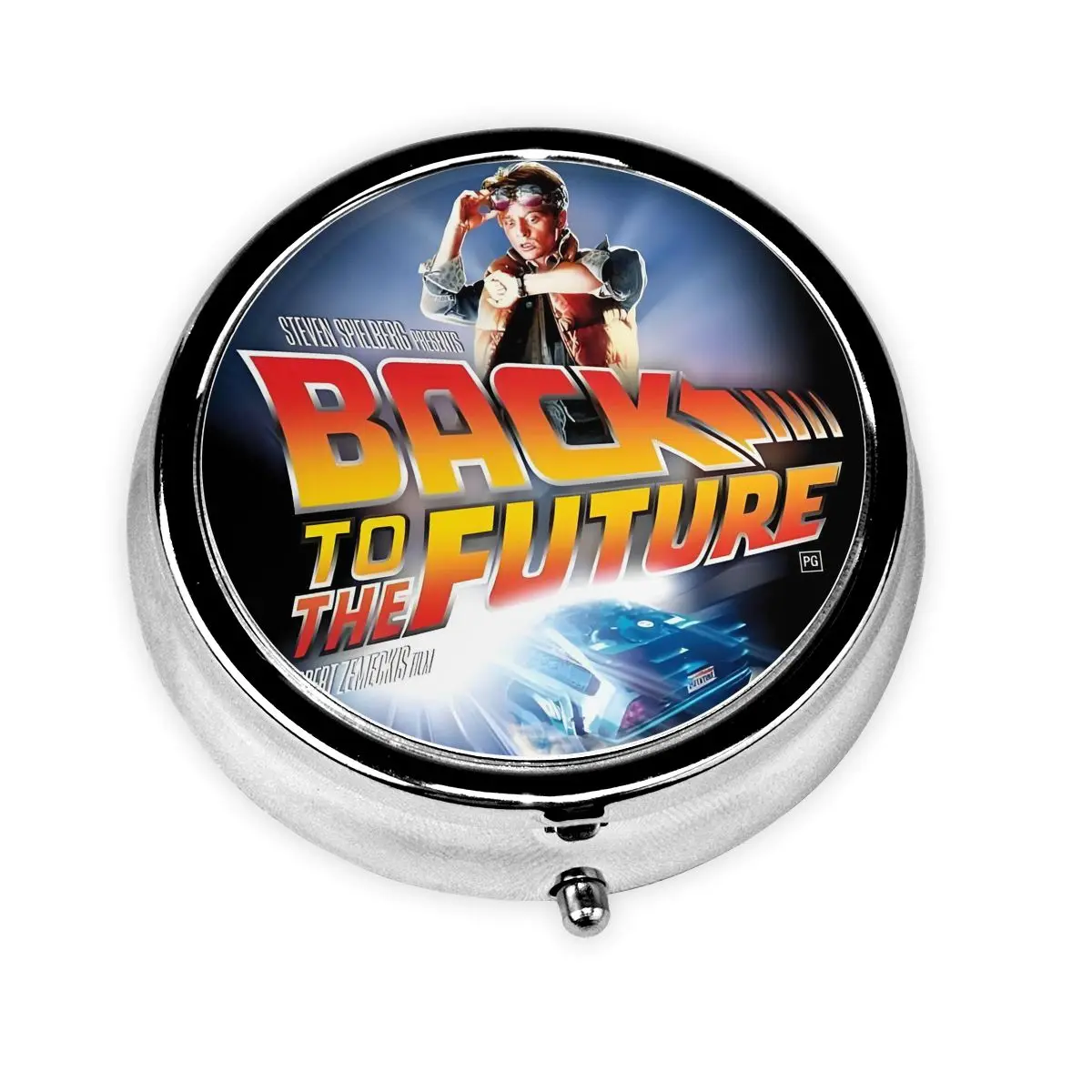 

Мини-портативные чехлы для таблеток «Назад в будущее» для кошелька, научная фантастика, пленка для хранения лекарств, коробка для таблеток для путешествий