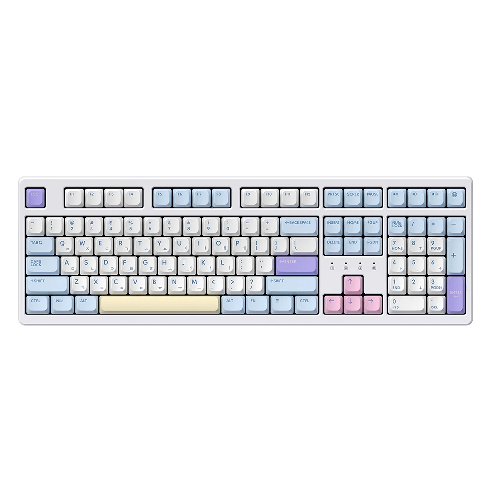 한성컴퓨터 TFG Cloud Max CF 듀얼8K 유무선 가스켓 게이밍 기계식키보드 (동그리)