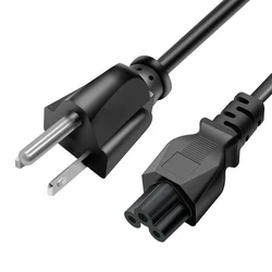 Lecolli 1.5m UL pure copper US standard power cord 0.824 square computer home appliances three-core adapter charging cable