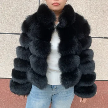 kış ceket kadın 100% doğal tilki kürk ceket fermuar tilki kürk yelek kürk ceket doğal kürk mantolar gerçek kürk ceket kürk yelek dönüşür