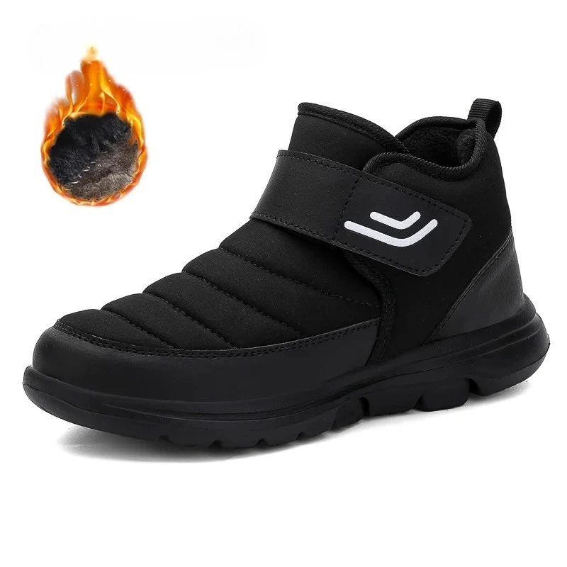 

Trend Men's Waterproof Boots Winter Warm Snow Boots Winter Shoes for Men New Non-slip Work Shoes Fashion Comfortable Ankle Boots