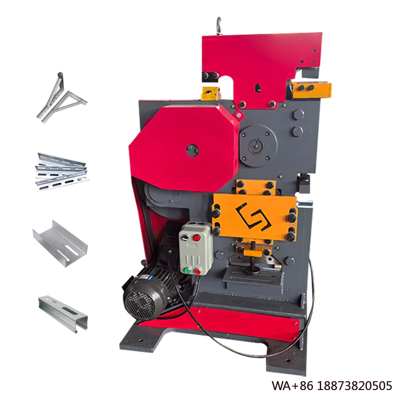 Machine Ironworker Multifunction 60 90 120 Tons Hydraulic Ironworker Combined Punchers and Shears