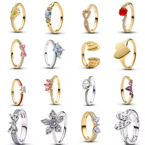 New 925 Sterling Silver Ring Sparkling Butterfly Bold Ring For Women Wedding Party Fine Jewelry