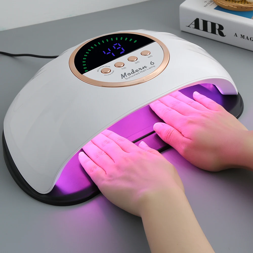 Nail Dryer UV LED Lamp For All Gel Polish With 66 LEDs Powerful Nail Drying Lamp UV Cabine With Smart Sensor Manicure Machine