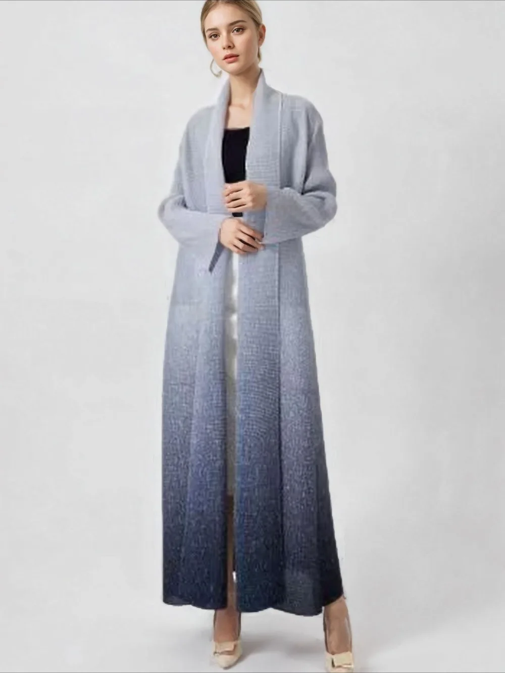 Eid Frauen Abaya Muslimischen Strickjacke Kleider Plissee Miyake Ramadan Graben Mantel Marokko Dubai Jalabiya Kaftan Vestidos Arabischen Lange Robe