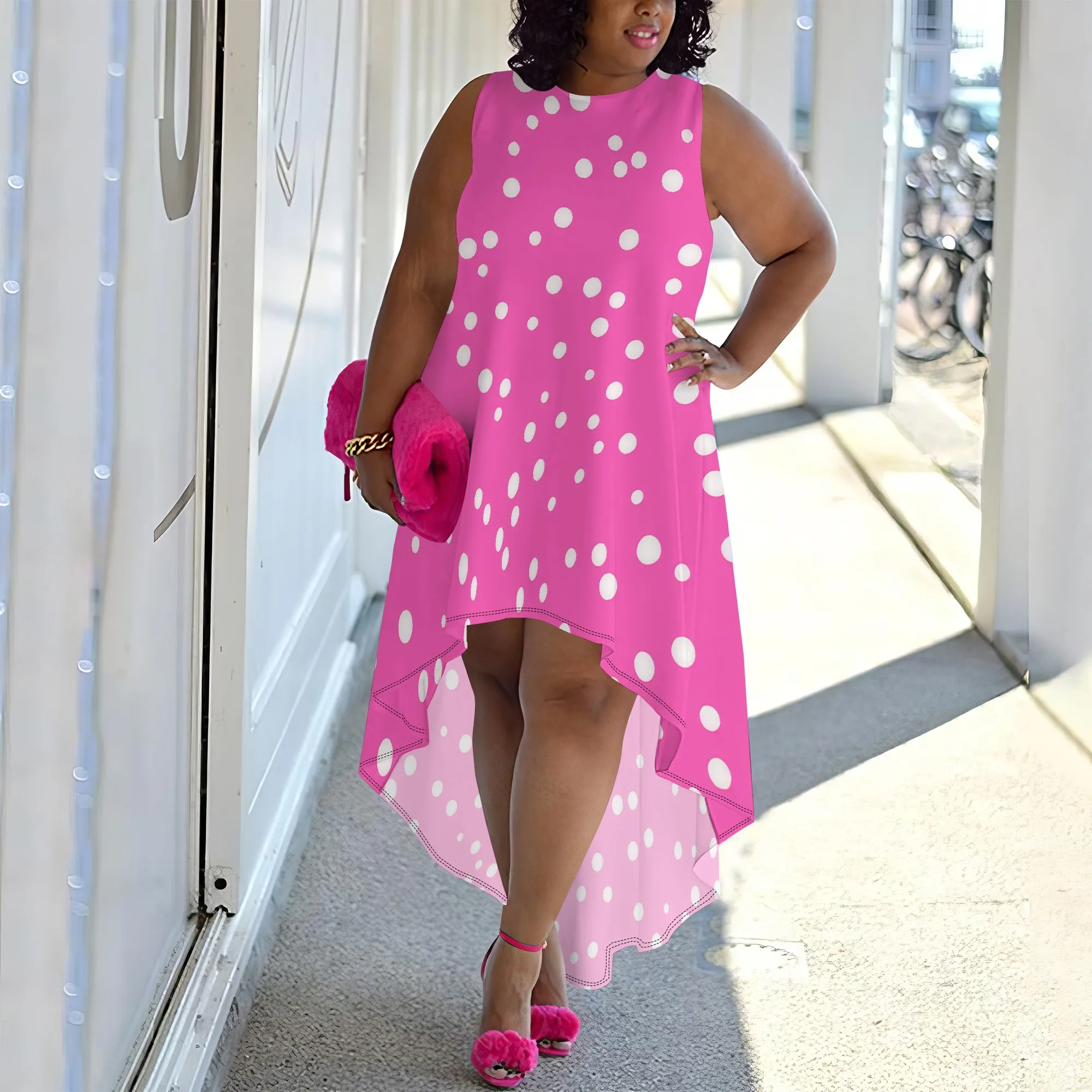 Women Casual Loose Floral Dress with Pockets Short Sleeve Long Maxi Summer Beach