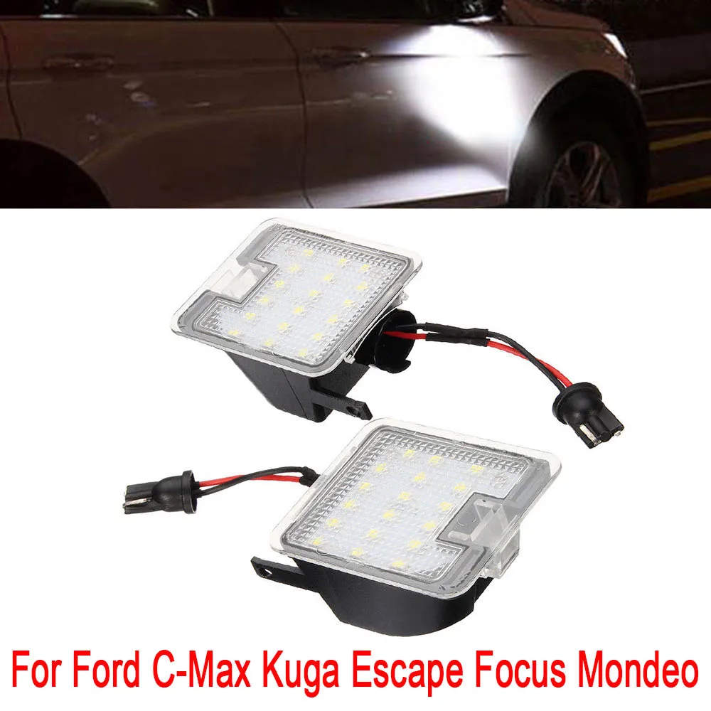 

Светодиодные подсветки под зеркала заднего вида, яркие белые, для Ford C-Max, Kuga, Escape, Focus, Mondeo