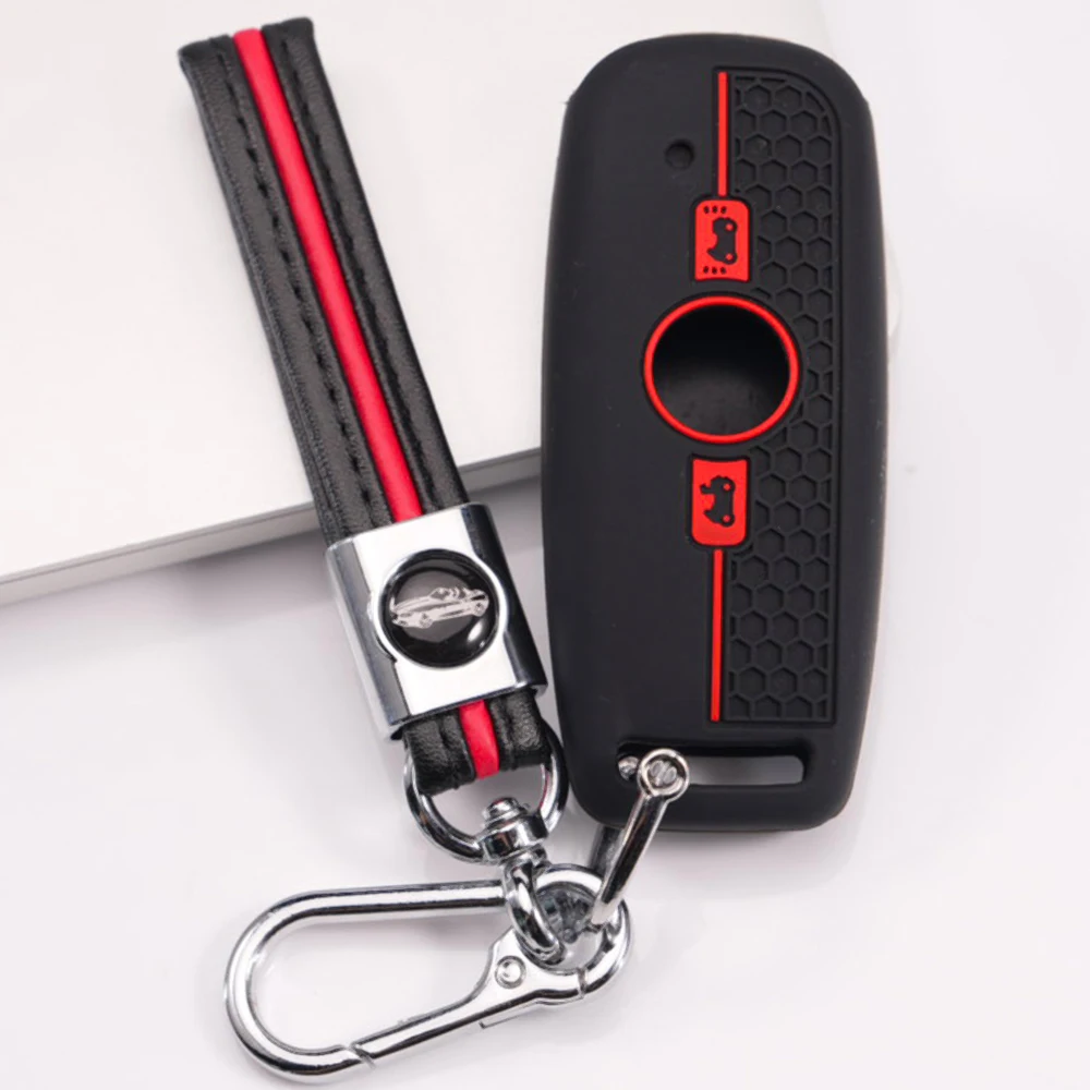 Silicone Key Cover With Wrist Strap For Honda GL1800 Gold Wing Goldwing F6B Gold Wing Tour DCT Protective Durable Easy Install