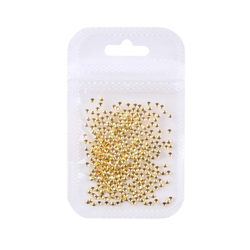 500 pz/borsa chiodo metallo rivetti Charms gioielli 0.8-2mm Ultra-piccolo oro/argento 3D rivetti borchie per unghie arte decorazione fai da te #