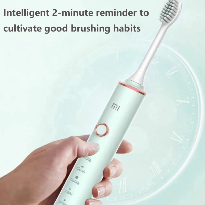 Xiaomi-Brosse à dents électrique Smart Home, livres de brosse à dents, bain de dents, protection des gencives, tête de brosse douce, étudiant