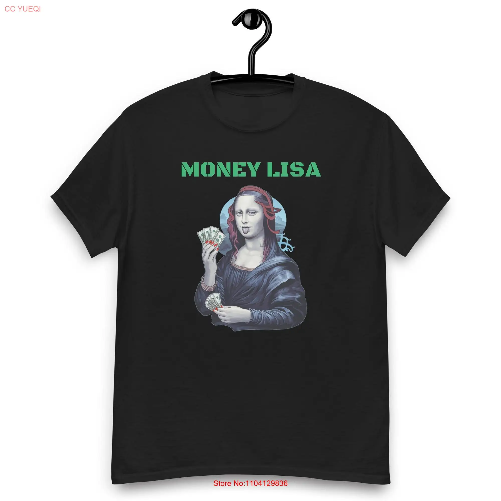 classic tee Mona Lisa Parody T shirt Money Funny Meme long or short sleeves