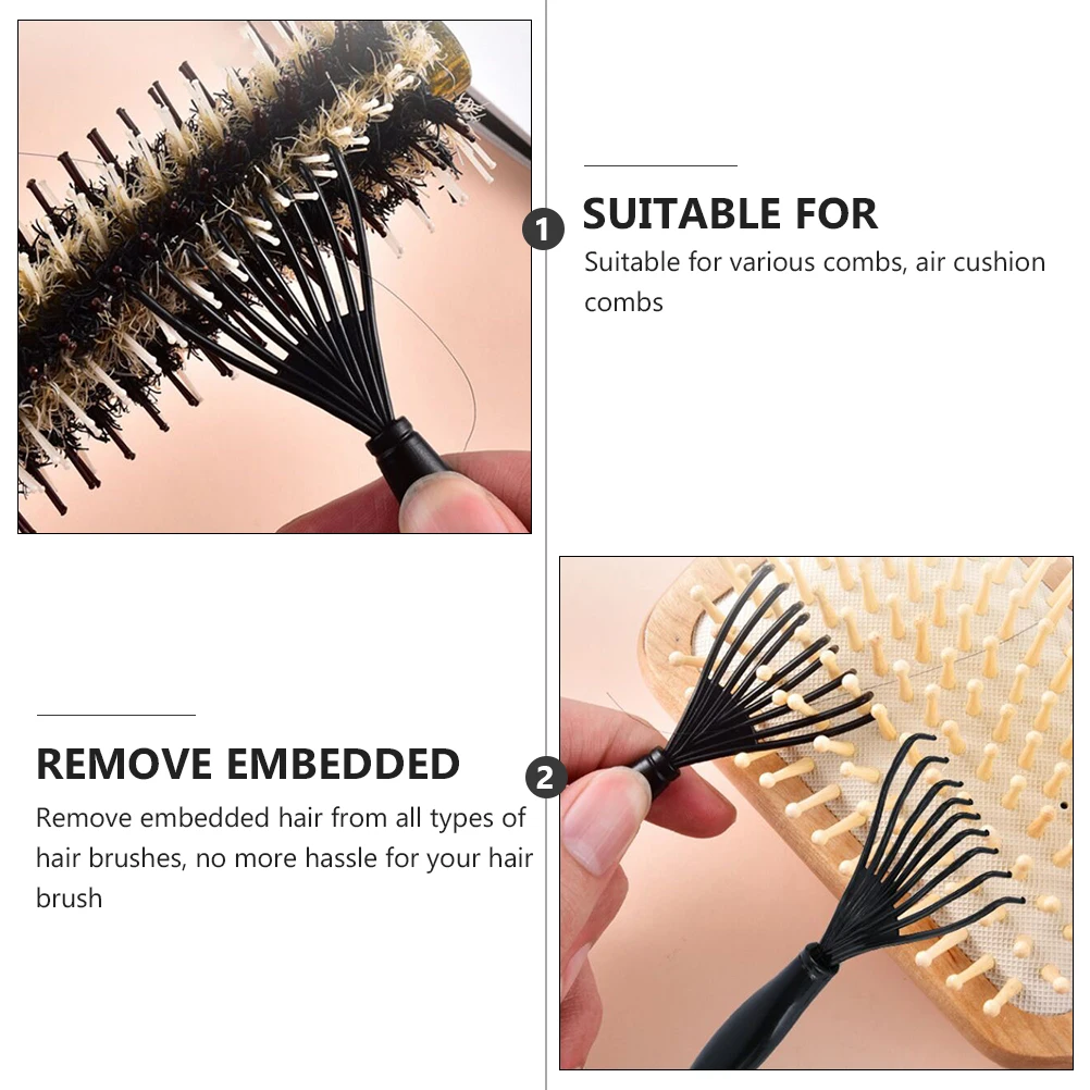 

8pcs Brush Cleaner Tool Comb Rake For Removing Hair Portable Brush Remover Maintenance Kit Hair Cleaning Tool For All Brushes