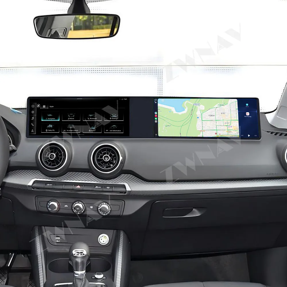

Dual 12.3 inch CarPlay QLED Car Radio Android 13.0 For Audi Q2L 2018-2020 GPS Navigation Stereo Multimedia Player Head Unit
