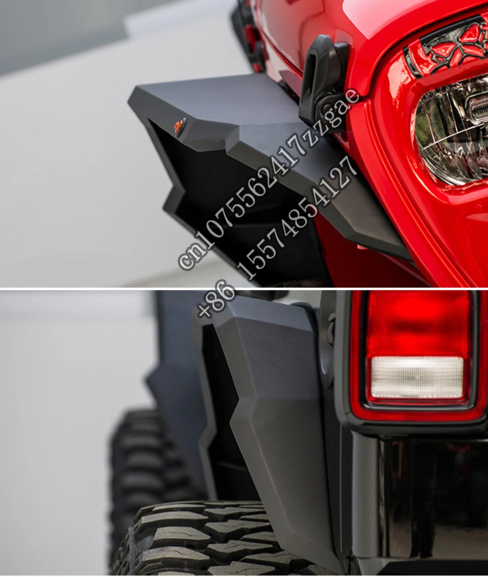 For Jeep for Wrangler JK 2007+ Aluminum Front & Rear Fender Flares