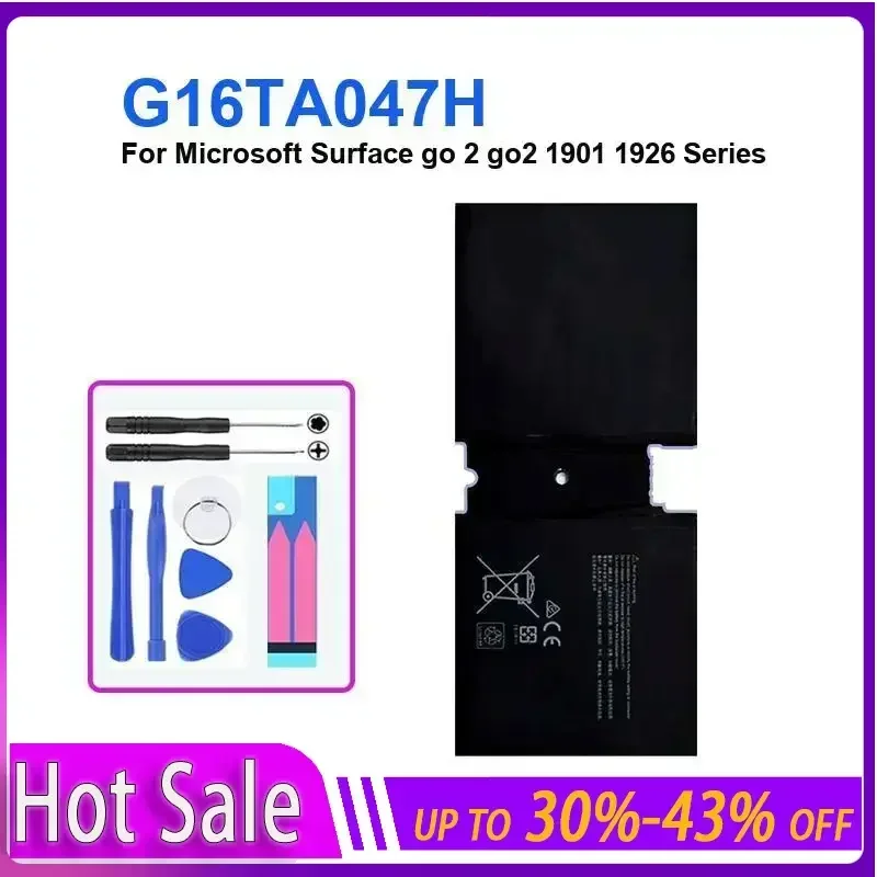 

Аккумулятор для планшета 3500 мАч для Microsoft Surface go 2 go2 1901 1926 Series G16TA047H, долговечный и сменный аккумулятор