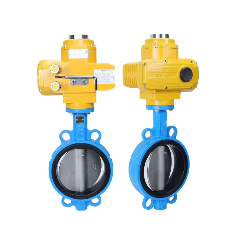 COVNA B2Bclearance Sale Dn150 Explosion-Proof Electric Wafer Butterfly Valve Motorized Stainless Steel Butterfly Valve