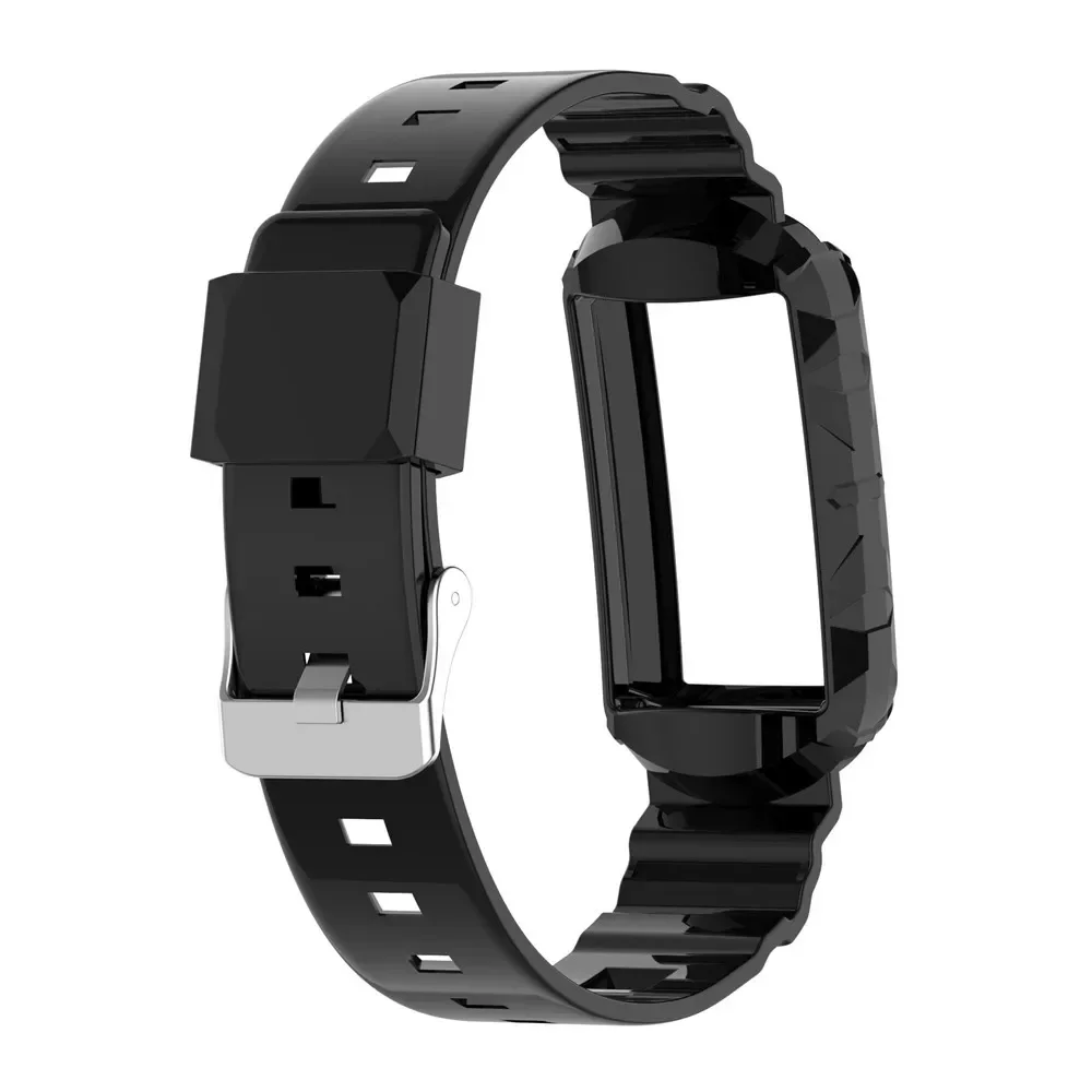 Correa suave transpirable para Fitbit Charge 6, 5, 4, 3, correa de silicona para reloj inteligente Fit bit Charge 6, 5, 4 SE 3