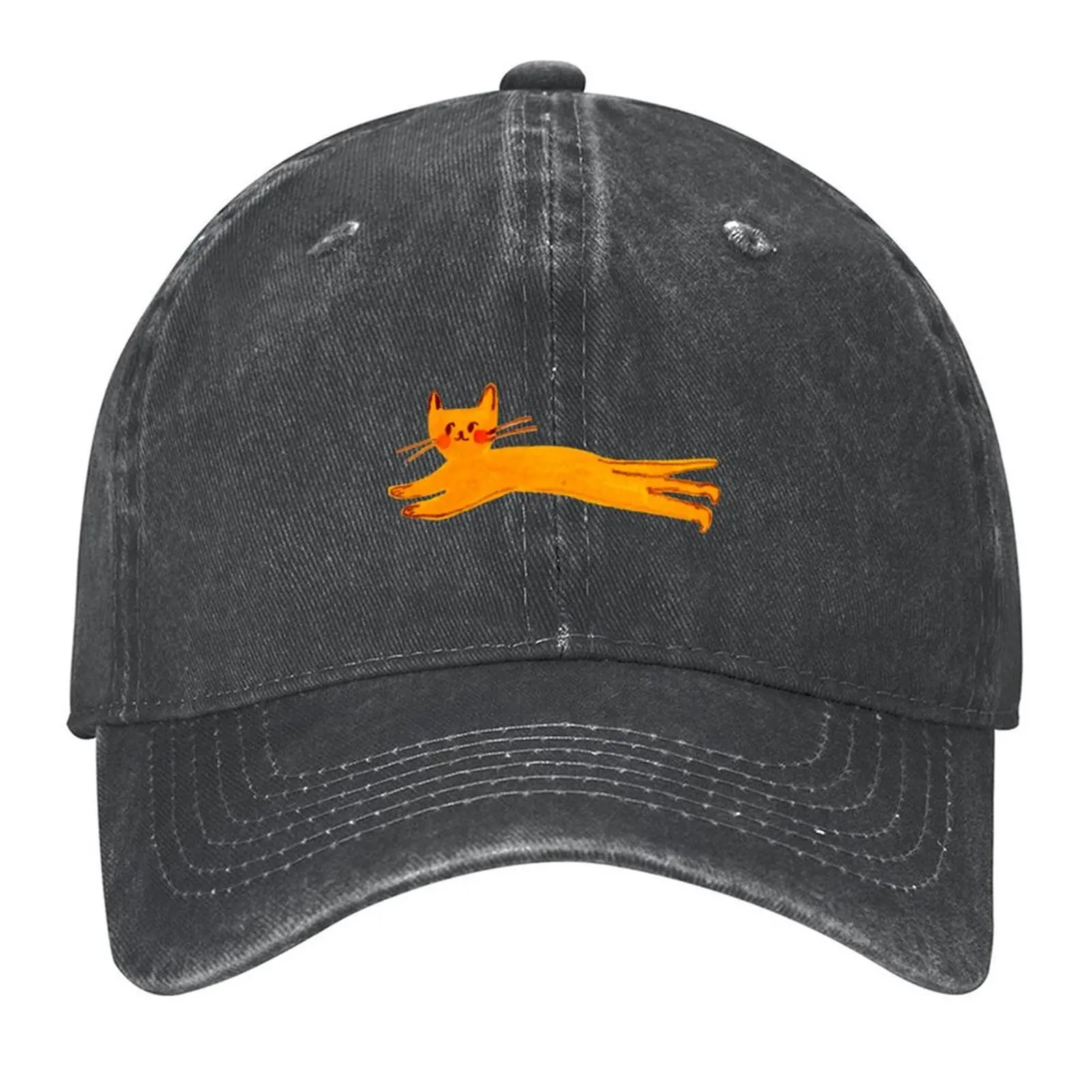 

Stretchy Orange Cat in the Sun Baseball Cap Fashion Beach Kids Hat Funny hats Hat Baseball Cap Women Men's