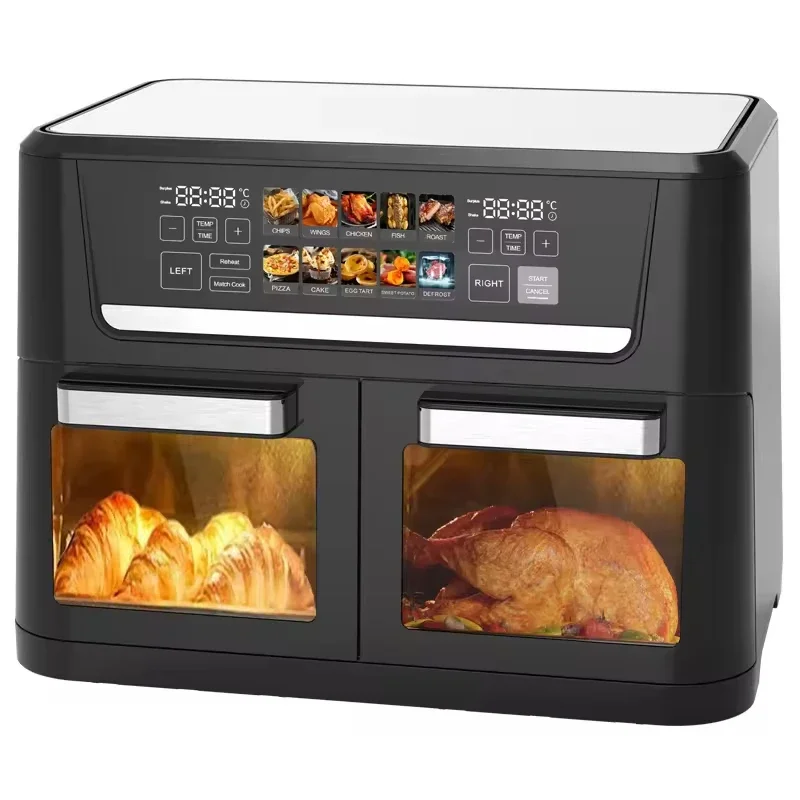 

16L Smart Digital Control Air Fryer Oven Large Capacity With 8L+8L Dual Pot Multi-function Electric Air Fryer