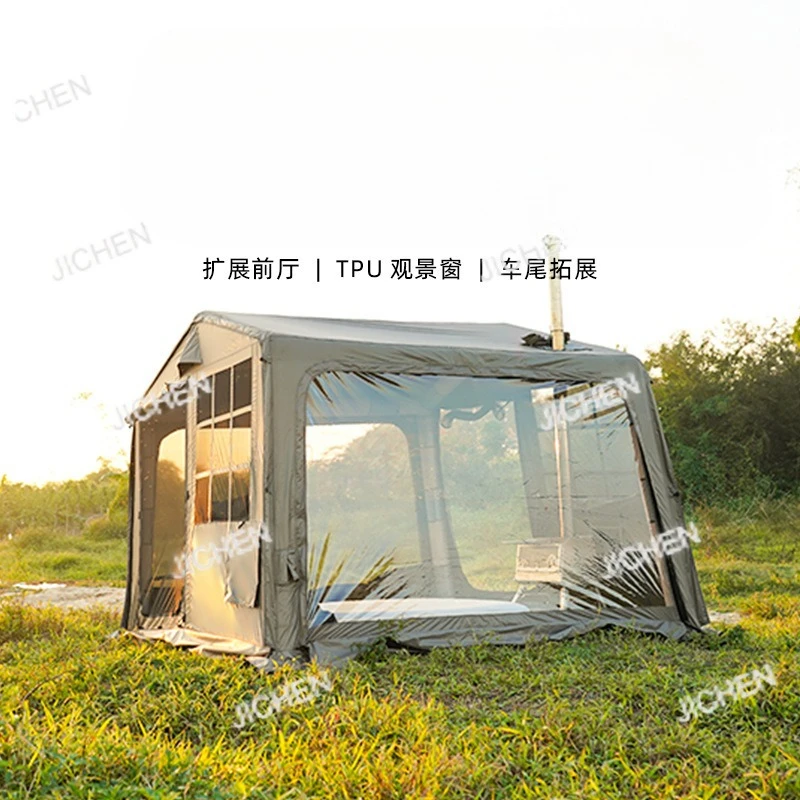 

Mountain house type inflatable tent outdoor camping rainproof overnight windproof portable warm large